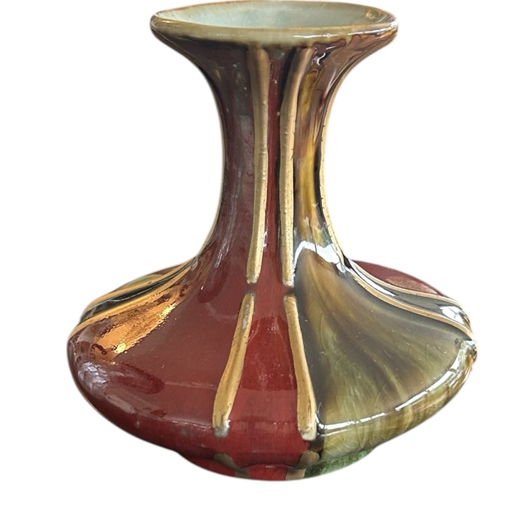 Mid Century Modern Multicolor Ceramic Vase